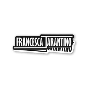 Set of Two Francesca Logo Stickers